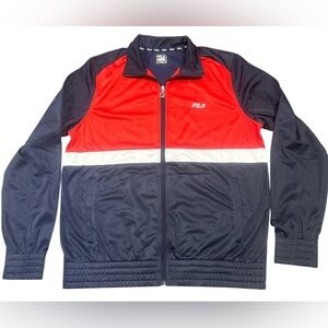 Fila Red and Black Zip-Up Jacket